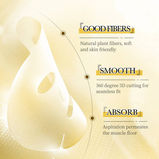 Sadoer Pack of 4 Vitamin Repair Antioxidant Whitening Capsule Facial Sheet Mask