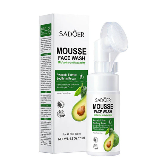 SADOER Avocado Mild Amino Acid Cleansing Mousse Face Wash
