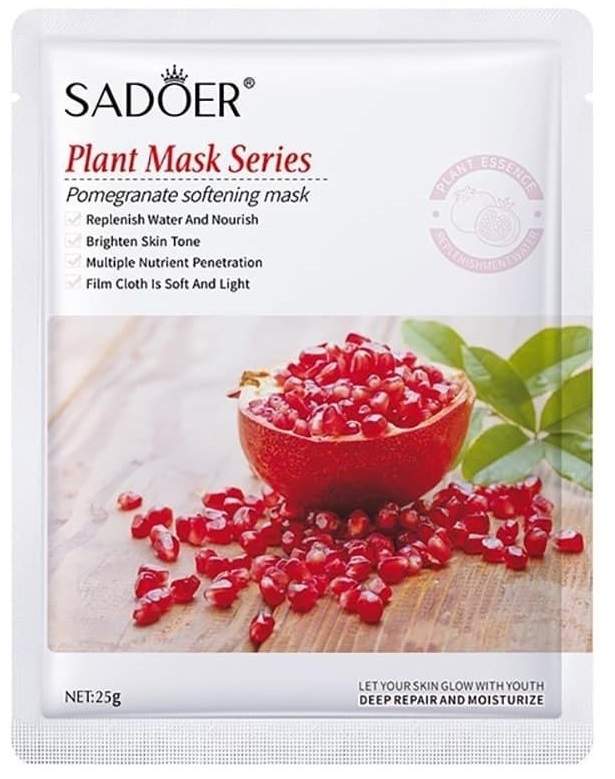 SADOER Pomegranate Softening Face Sheet Mask