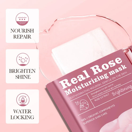 SADOER Real Rose Deep Hydration Brighetning Facial Sheet Mask