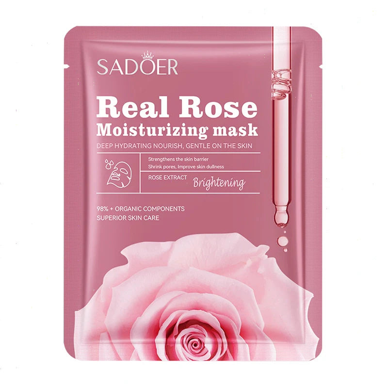 SADOER Real Rose Deep Hydration Brighetning Facial Sheet Mask