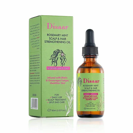 DISAAR Rosemary Mint Scalp and Hair Strengthening Oil, 60 ml