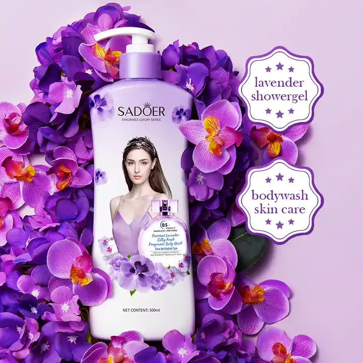 Sadoer Fragrance Luxury Series Lavender Silky Fresh Body Wash