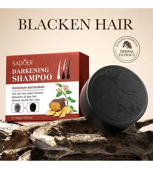 Sadoer Darkening Shampoo Soap Black color
