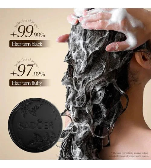 Sadoer Darkening Shampoo Soap Black color