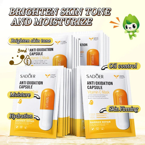 Sadoer Vitamin C Anti Oxidation Capsule Facial Sheet Mask