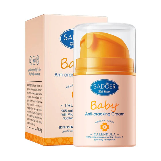 SADOER Baby Calendula Vitamin E Gentle Soothing Anti-Cracking Cream