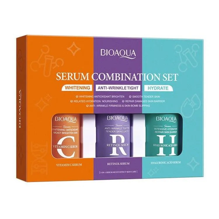 BIOAOUA Whitening Anti Wrinkle Hyaluronic Acid Serum Combination Set