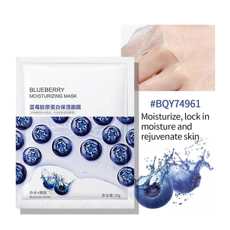 BIOAQUA Blue Berry Moisturizing Face Sheet Mask