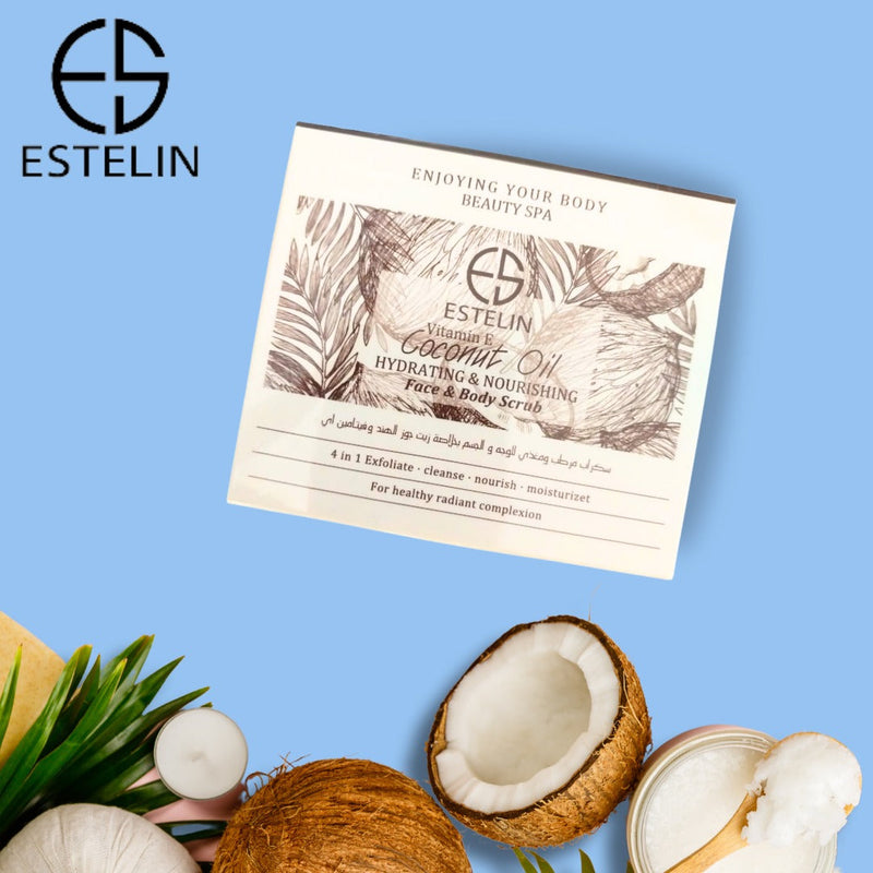 ESTELIN Coconut Oil Face & Body Scrub