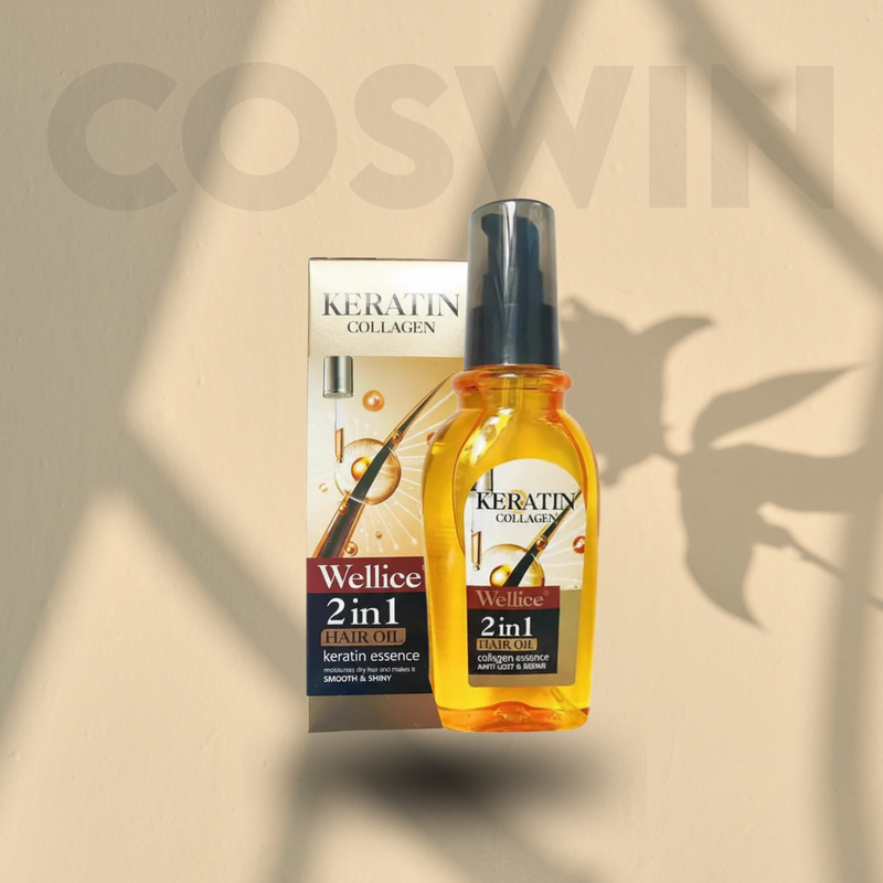 Wellice Keratin Collagen 2 In 1 Anti Hair Loss & Repair Hair Oil
