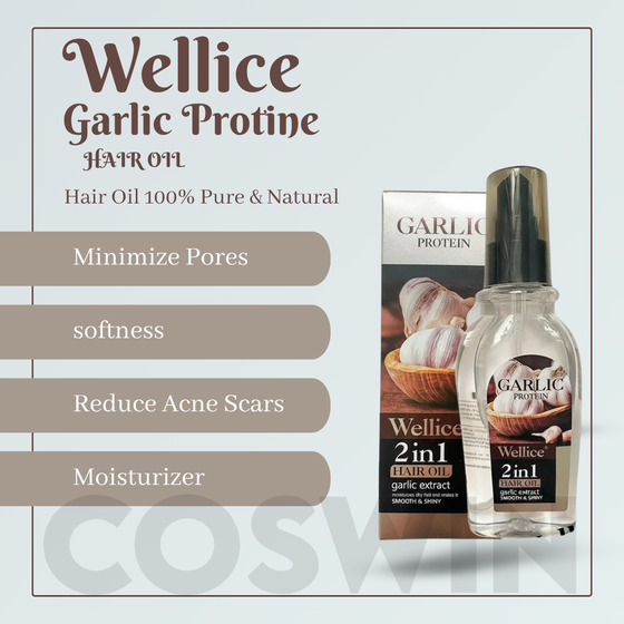 Wellice Garlic Protein 2 In 1 Hair Oil