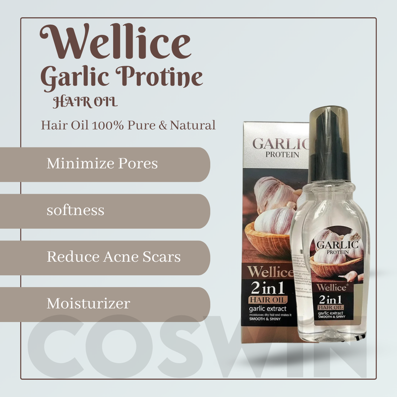 Wellice Garlic Protein 2 In 1 Hair Oil