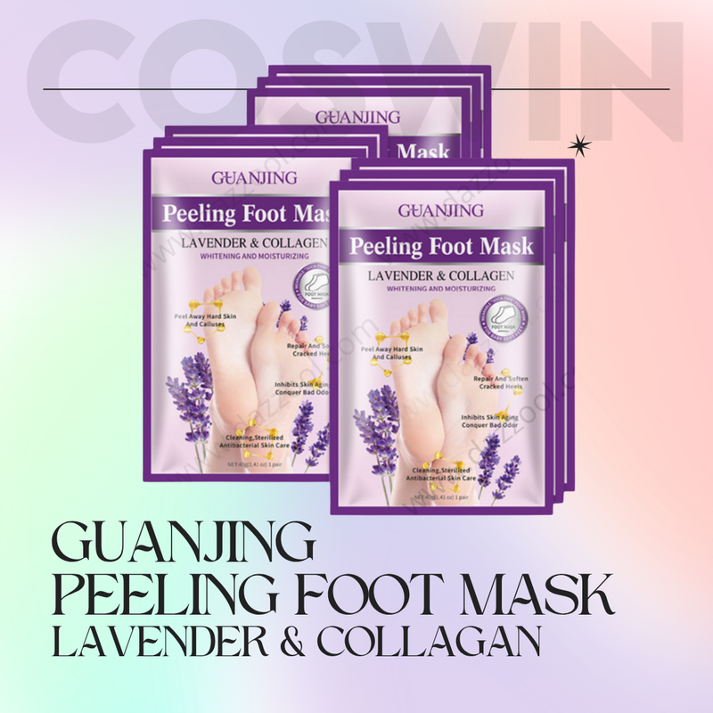 Guanjing Lavender & Collagen Peeling off Exfoliating Foot Mask