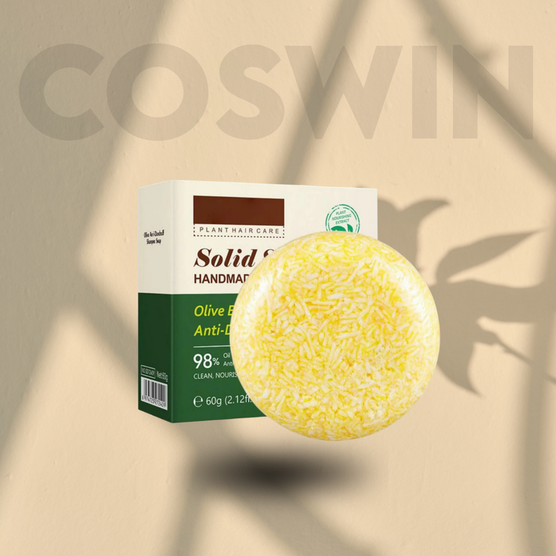 SADOER Solid Shampoo Dandruff Handmade Olive Essence Soap