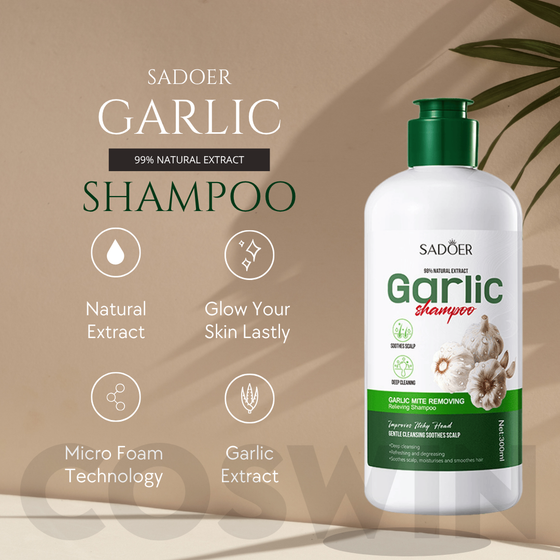 SADOER 99% Natural Extract Garlic Shampoo