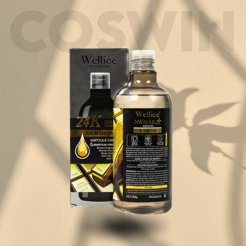 Wellice 24K Gold Keratin Serum Treatment