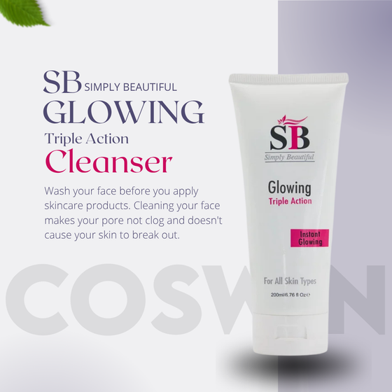 SB Simply Beautiful Glowing Triple Action Cleanser