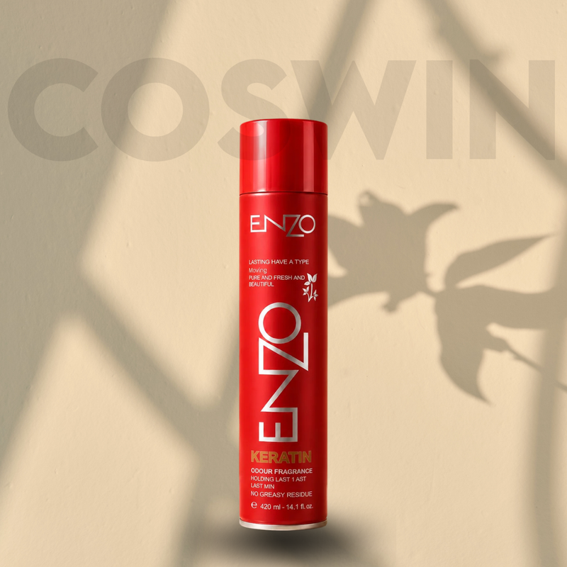 ENZO Professional Long-Lasting Hair Spray Duo – Keratin & Color Protection