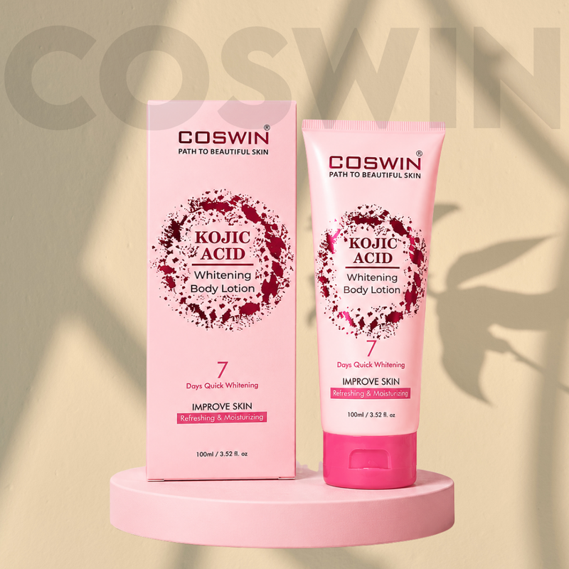 COSWIN Kojic Acid Whitening Body Lotion – Refreshing & Moisturizing Skin Brightening Lotion