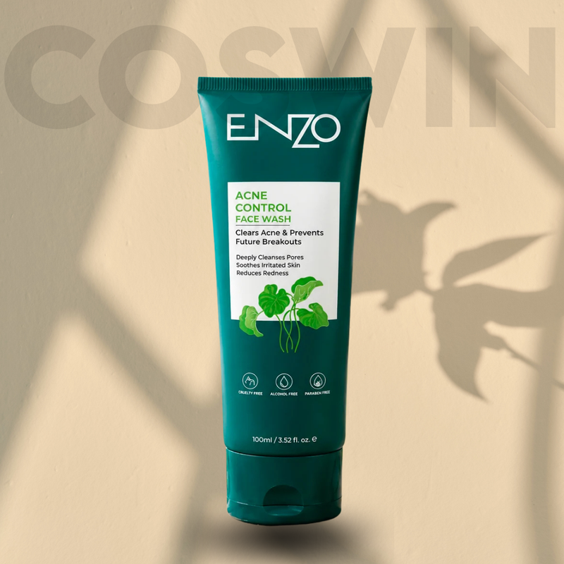 ENZO Advanced Skincare Face Wash – Activated Charcoal, Spotless Glow, Pore Clear & Acne Control