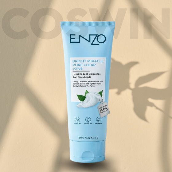 ENZO Advanced Skincare Face Wash – Activated Charcoal, Spotless Glow, Pore Clear & Acne Control
