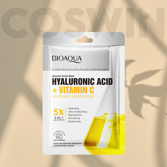 BIOAQUA Hyaluronic Acid & Vitamin C Facial Sheet Mask