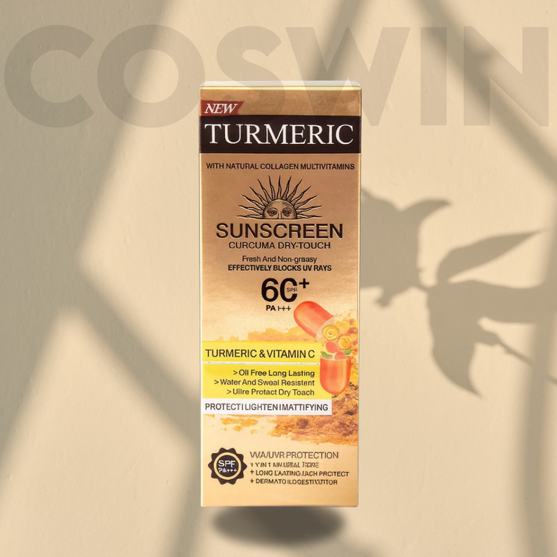 COSWIN Turmeric & Vitamin C Sunscreen (SPF 60+)
