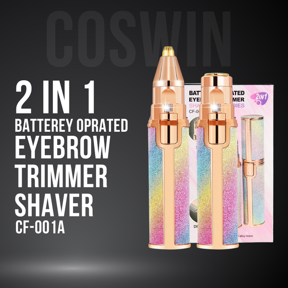 2 In 1 Battery Operated Eyebrow Trimmer Shaver CF-001A
