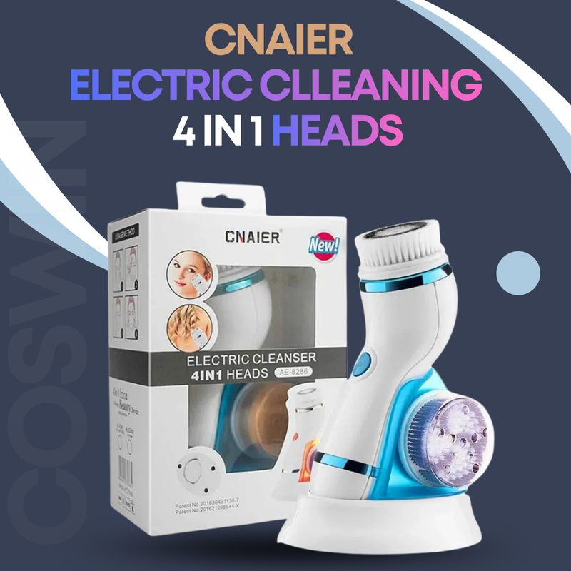 CNAIER Electric Cleaning Brush 4 In 1 Heads