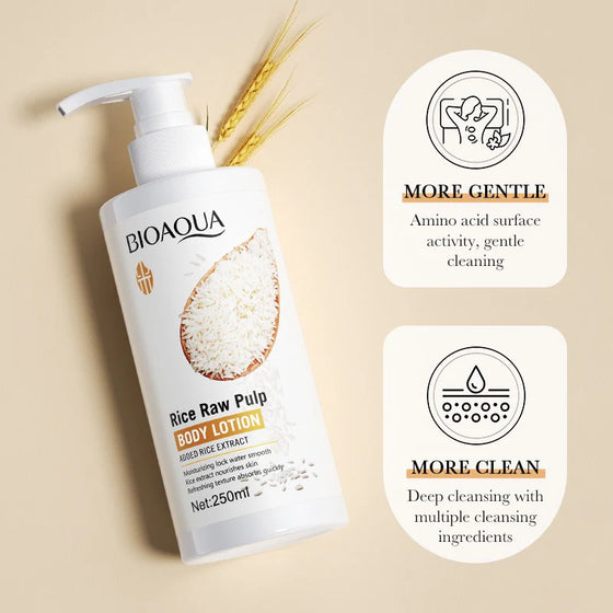 BIOAQUA Rice Raw Pulp Moisturizing Body Lotion 250ml