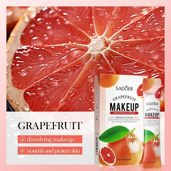 Sadoer Grapefruit Makeup Remover Lotion 5ml*10Pcs