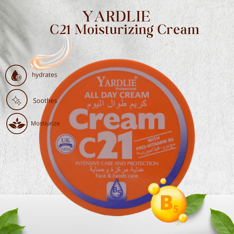 Yardlie C21 Moisturizing Cream With Vitamin B5 200g