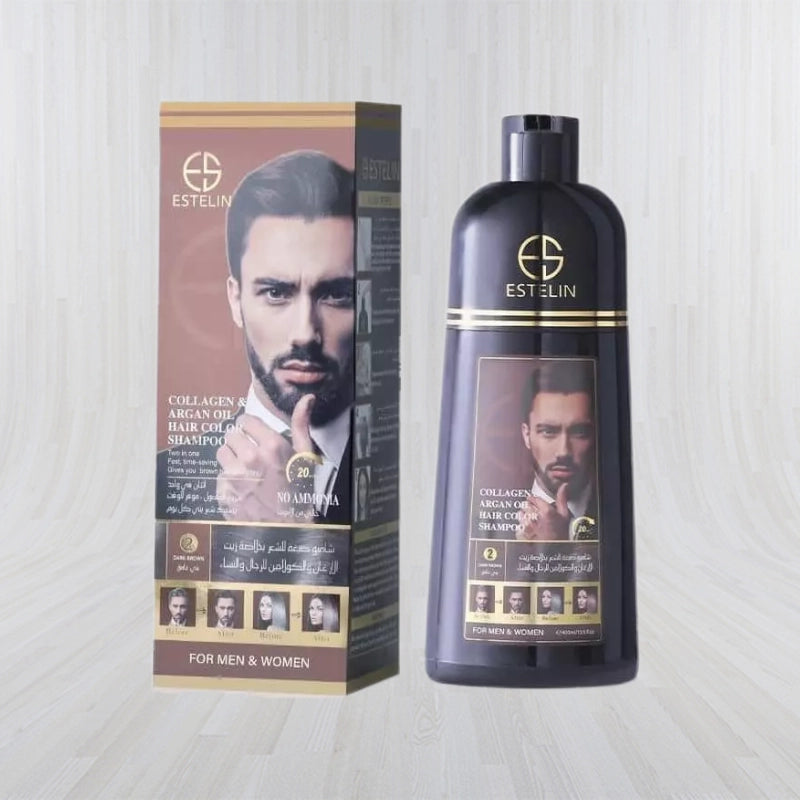 Estelin collagen & argan oil hair color shampoo