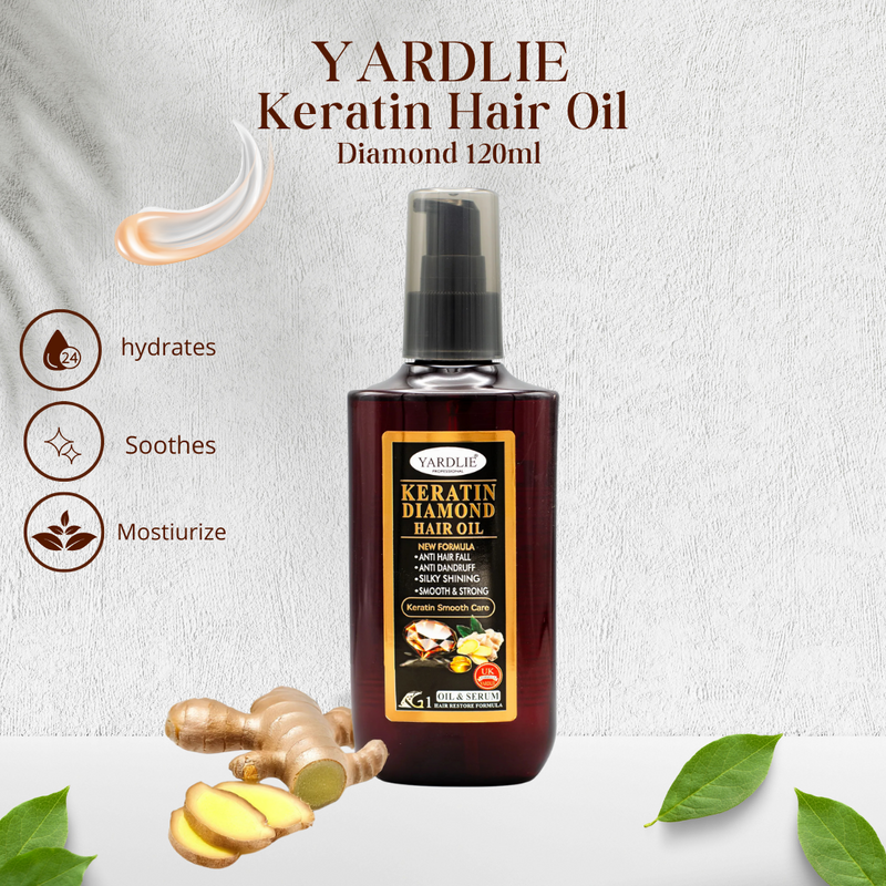 Yardlie Professional Keratin Diamond Hair Oil 120ml