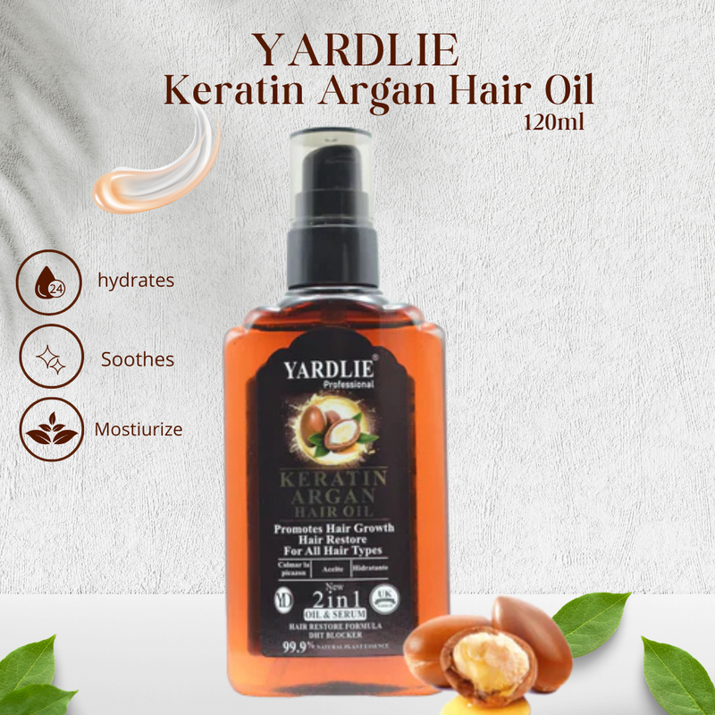 Yardlie Professional Keratin Argan Hair Oil 120ml
