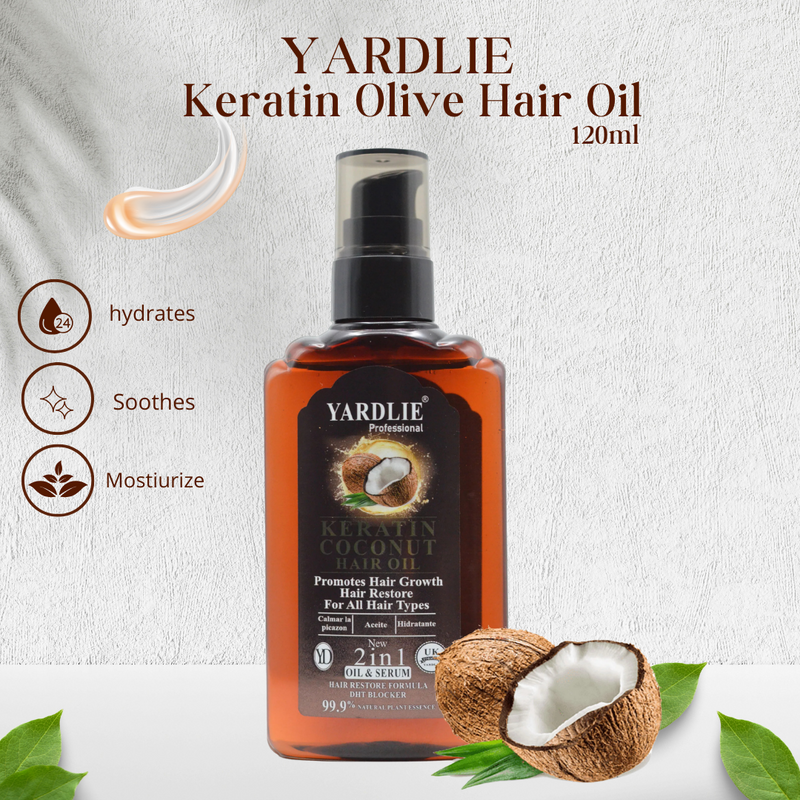 Yardlie Professional Keratin Coconut Hair Oil 120ml