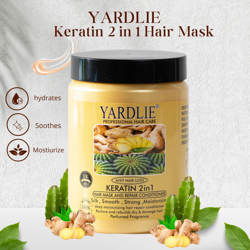 Yardlie Ginger and Cactus 2 in 1 Hair Mask 500g