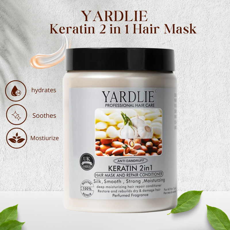 Yardlie Garlic & Argan Oil 2 in 1 Hair Mask 500g