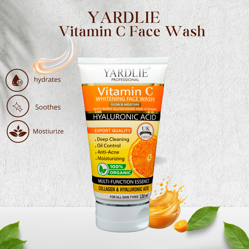 Yardlie Vitamin C Hyaluronic Acid Face Wash 120ml