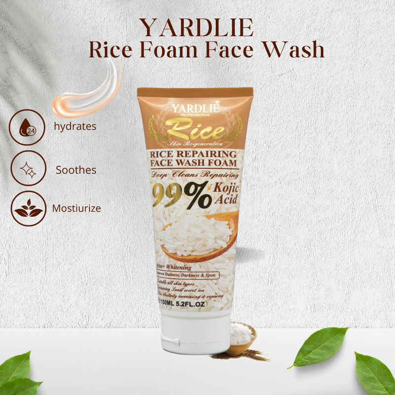 Yardlie Professional Rice Repairing Foam Face Wash 150ml