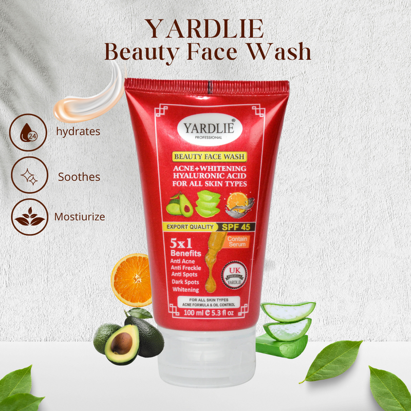 Yardlie Professional Beauty Face Wash + SunBlock SPF45