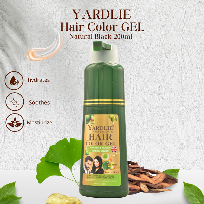 Yardlie Natural Black Hair Color Gel 200ml