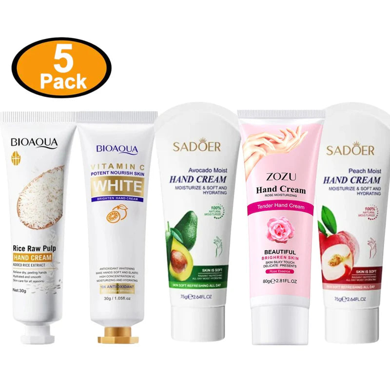 BIOAQUA Sadoer Pack of 5 Moisturizng Hand Cream Set