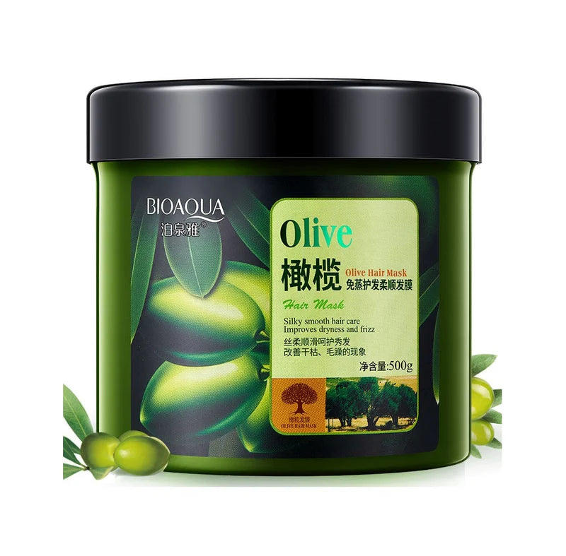 BIOAQUA Olive Hair Keratin Hair Mask For Dry Damaged Hair