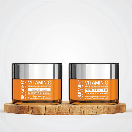 Dr Rashel Pack of 2 Vitamin C Brightening & Anti Aging Day And Night Cream