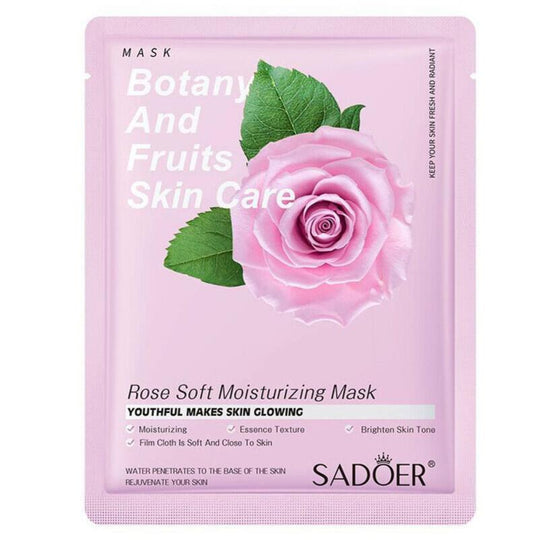 Sadoer Botany And Fruits Rose Moisturizing Face Sheet Mask