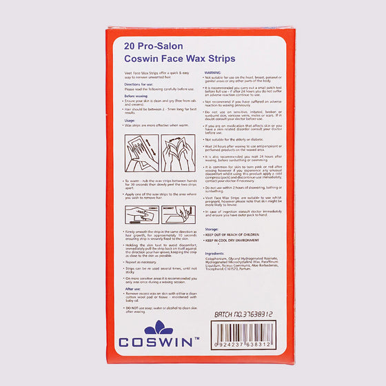 Coswin Green Face Strips 20 strips