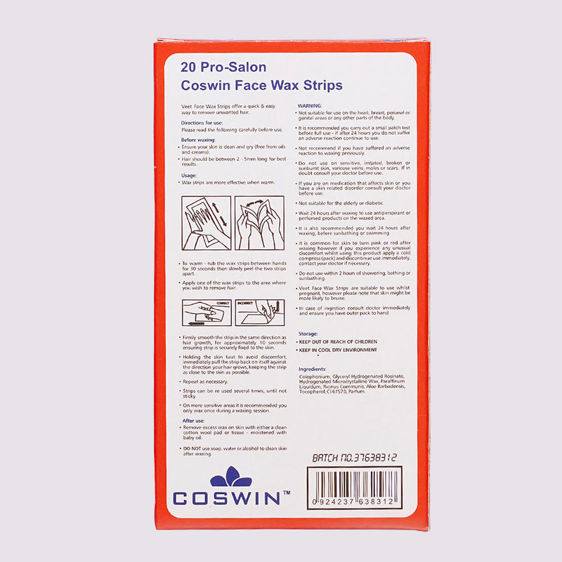 Coswin Green Face Strips 20 strips