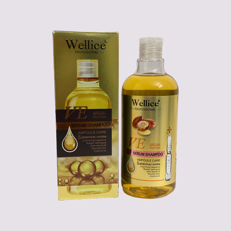 Wellice VE Argan Protein Shampoo and Hair Serum